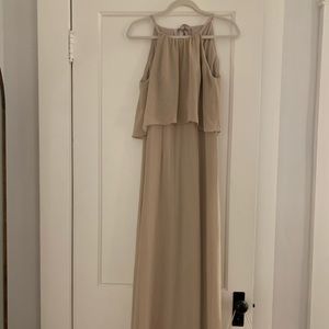 David’s Bridal Flounced Crinkle Chiffon Dress